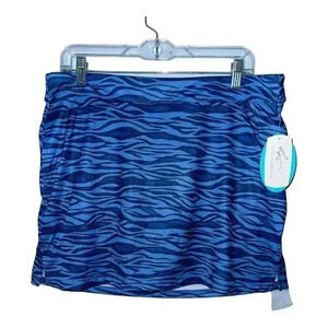 Greg Norman Womens Blue Skort, Large
